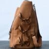 Sac à dos en cuir Marcelle Marcel par Gregory Capel atelier de maroquinerie Lille